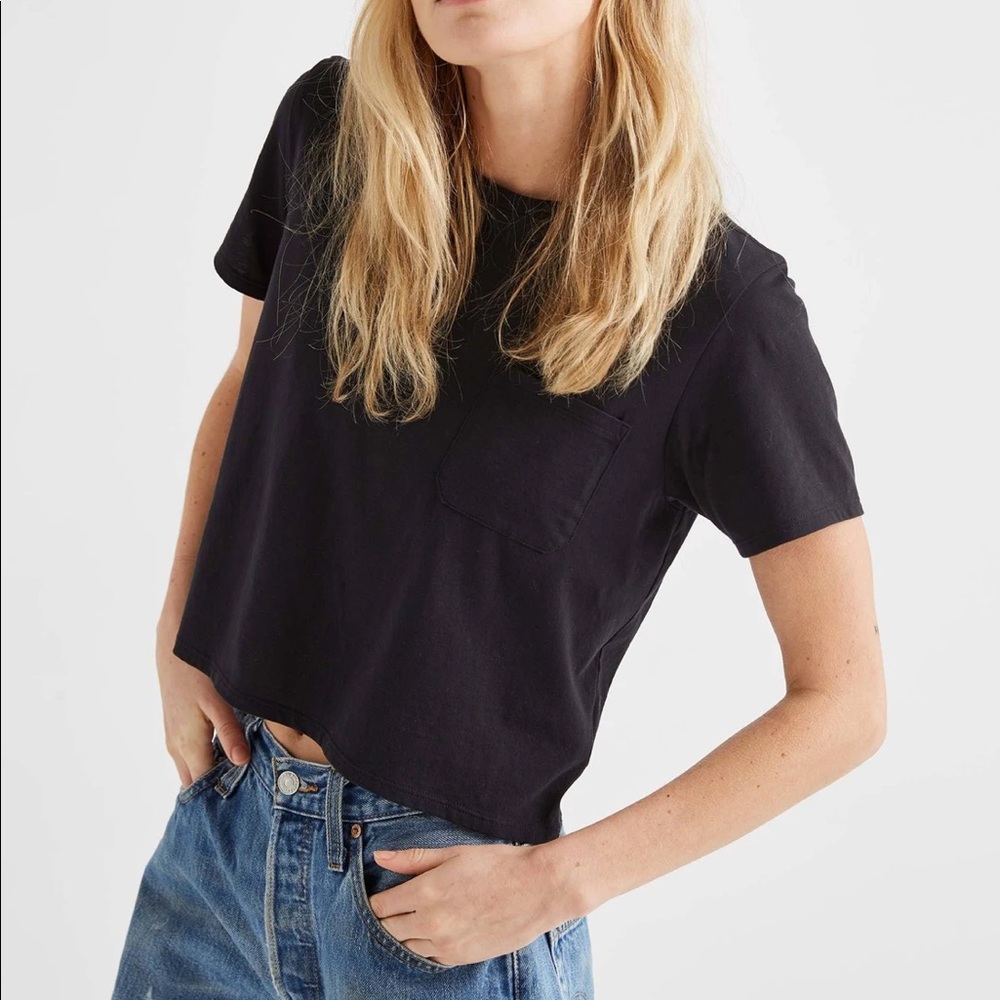 Richer Poorer Pima Boxy Crop Tee